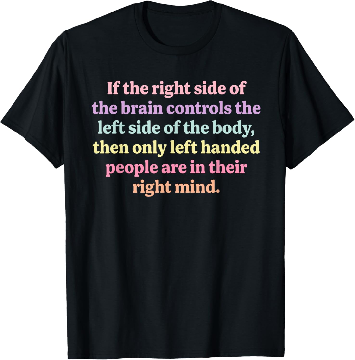 Controls The Left Side T-Shirt - T-Shirt | Black