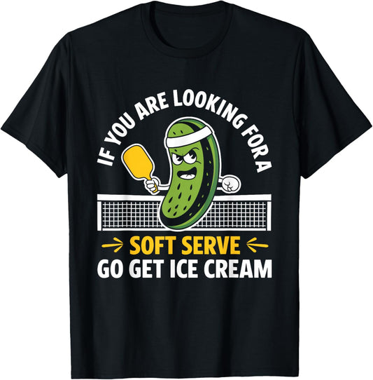 Funny Pickleball Player Paddleball Lover Men Women Kids Boys T-Shirt - T-Shirt | Black