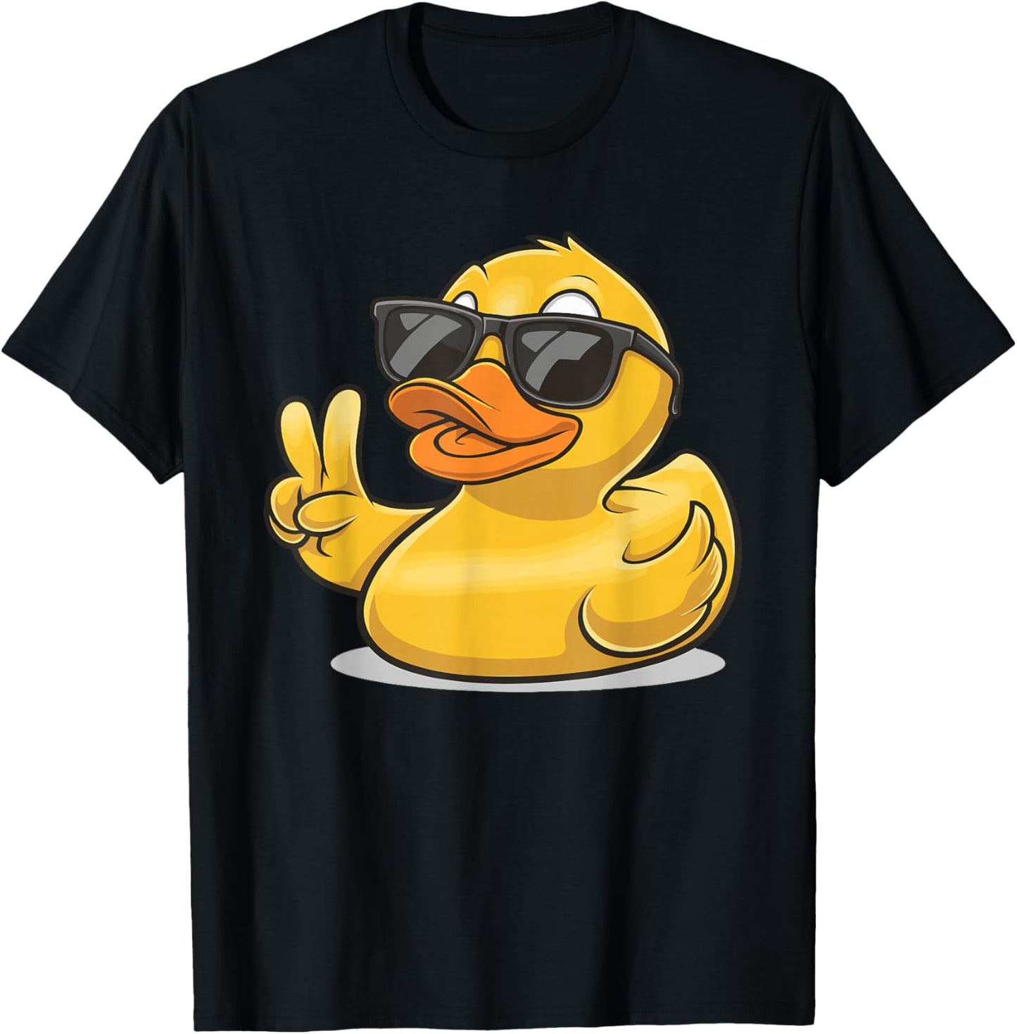 Bath Duck with Sunglasses T-Shirt - T-Shirt | Black