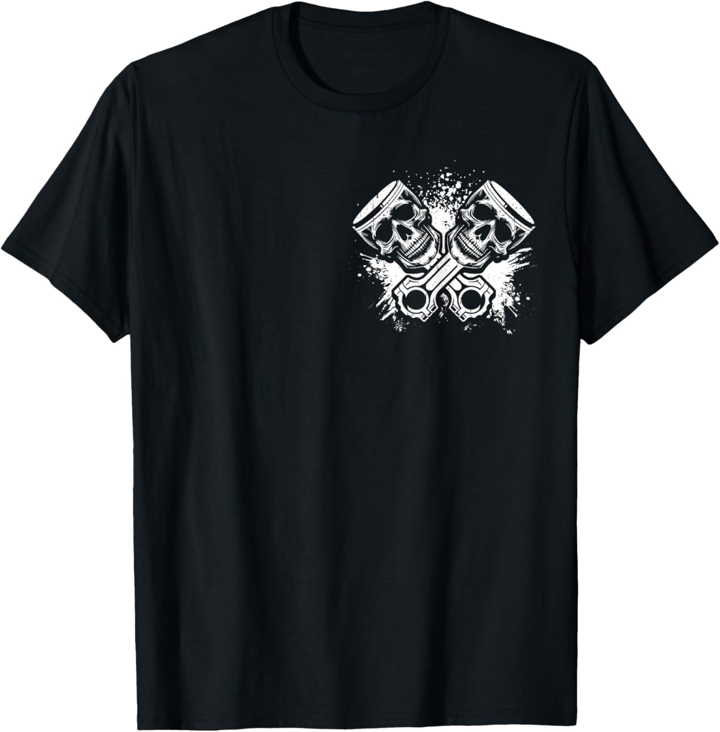 Piston Skulls T-Shirt - T-Shirt | Black