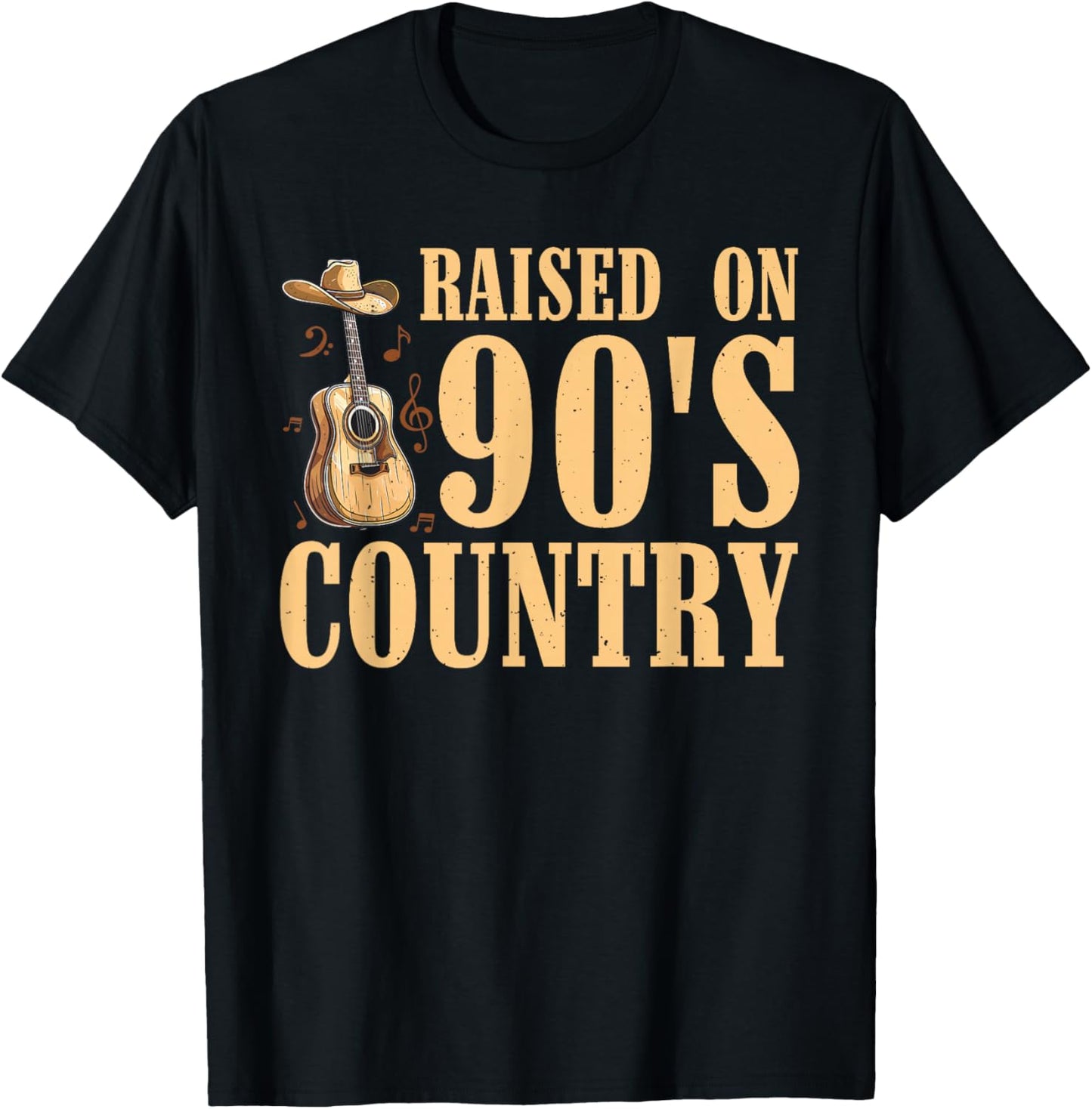Country Music Art Women Classic 90s Country Concert T-Shirt - T-Shirt | Black