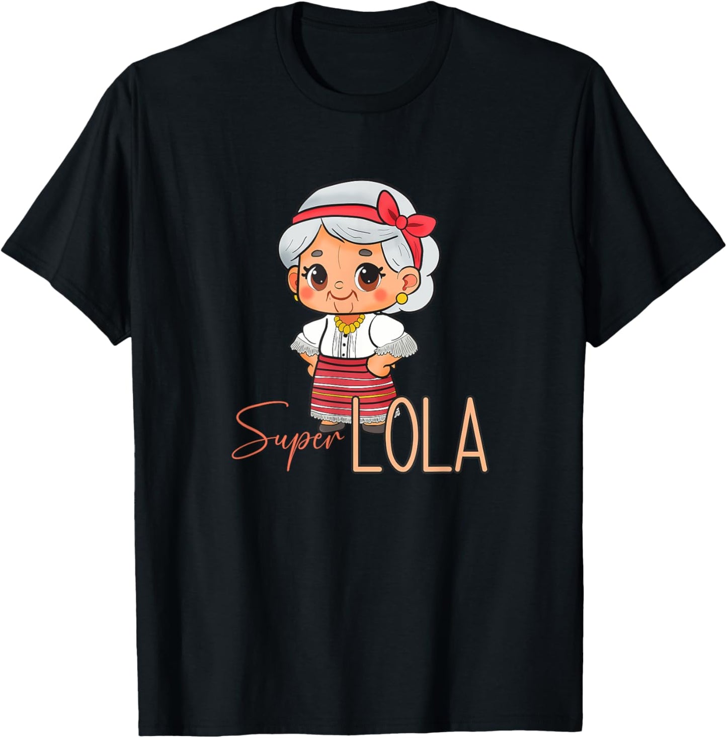 Philippines Pilipinas Filipina Grandma Lola Grandmother T-Shirt - T-Shirt | Black