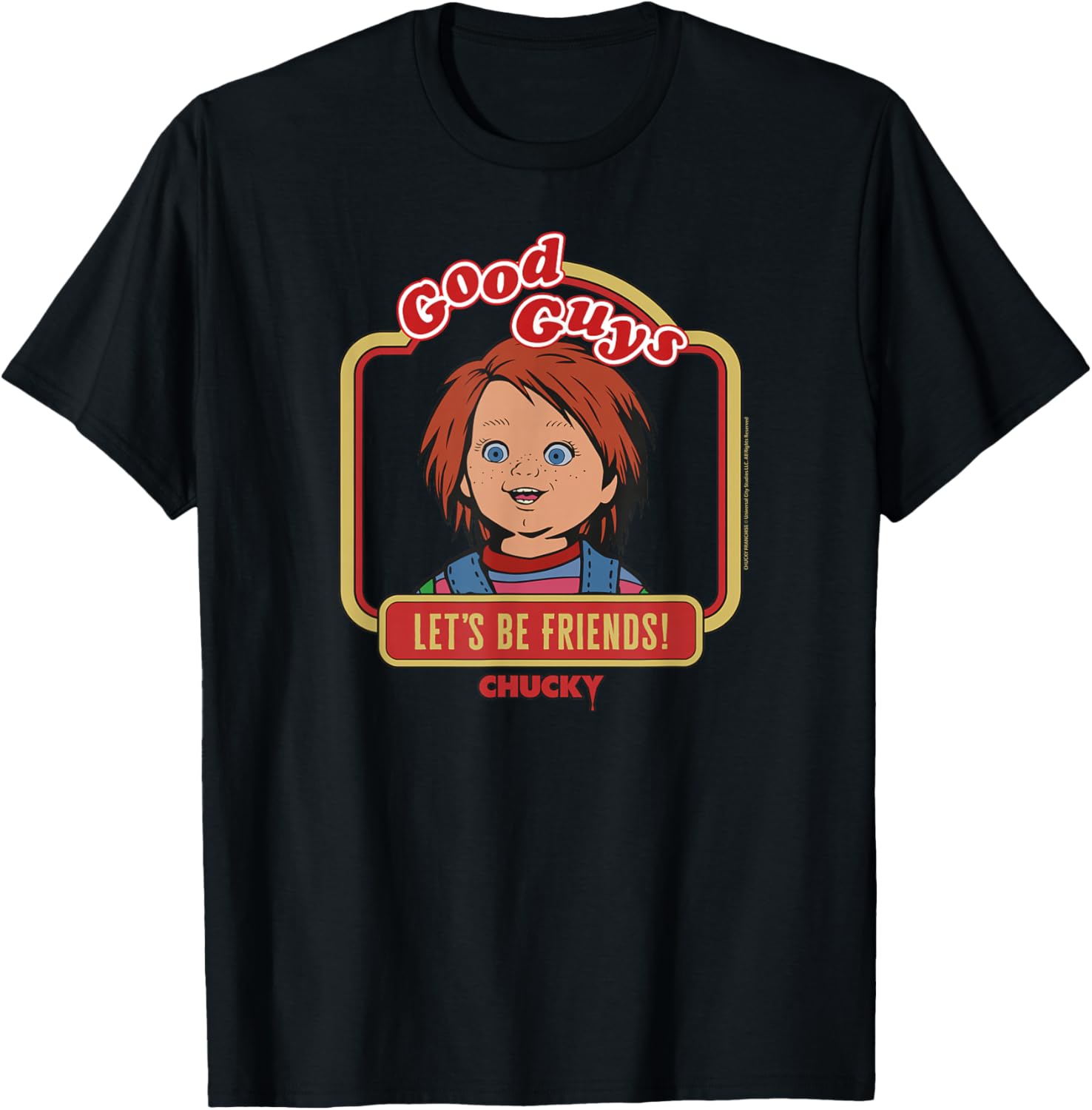 Chucky Let's Be Friends! T-Shirt - T-Shirt | Black