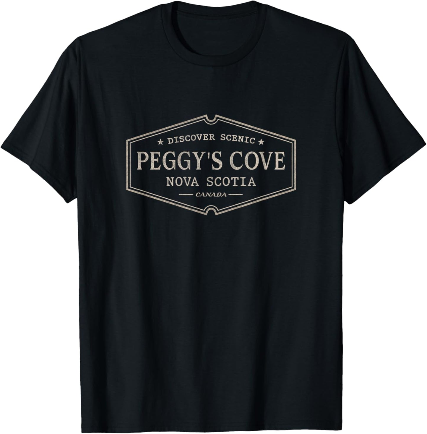 Peggy's Cove Nova Scotia | Scenic Peggy's Cove Canada T-Shirt - T-Shirt | Black