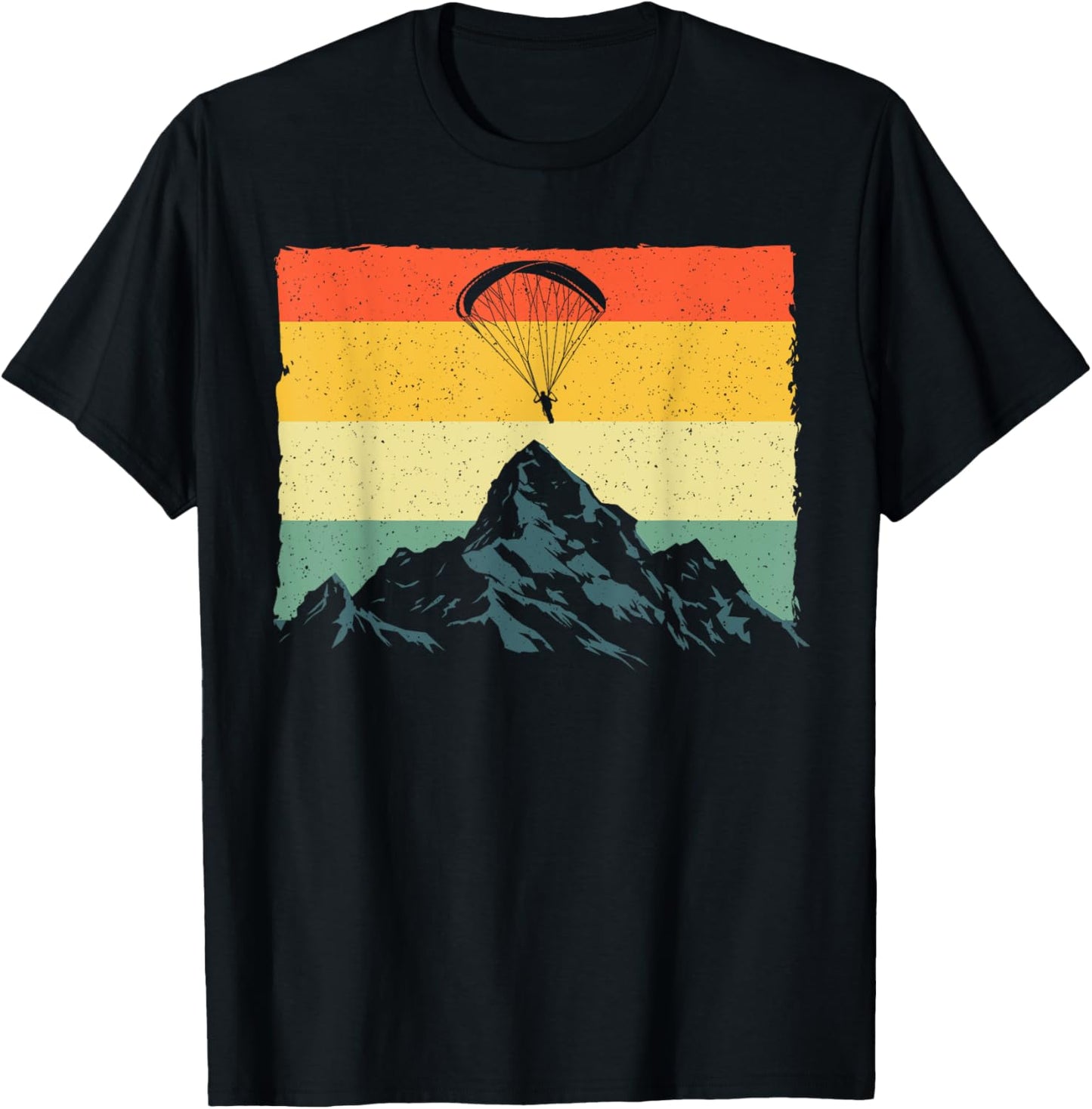 Paragliding Art Women Paramotor Paraglider Skydiving T-Shirt - T-Shirt | Black