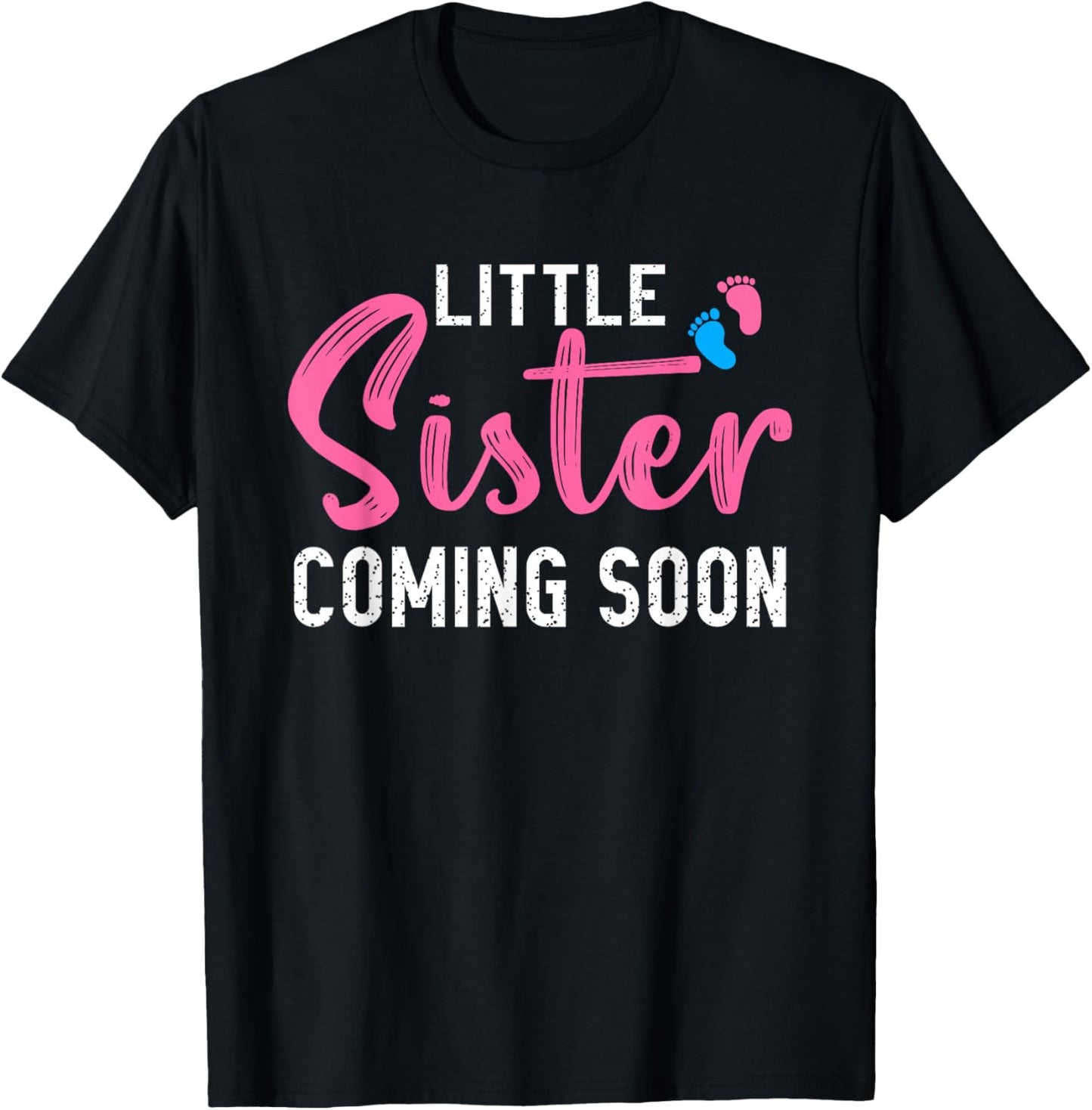 Little Sister Coming Soon T-Shirt - T-Shirt | Black
