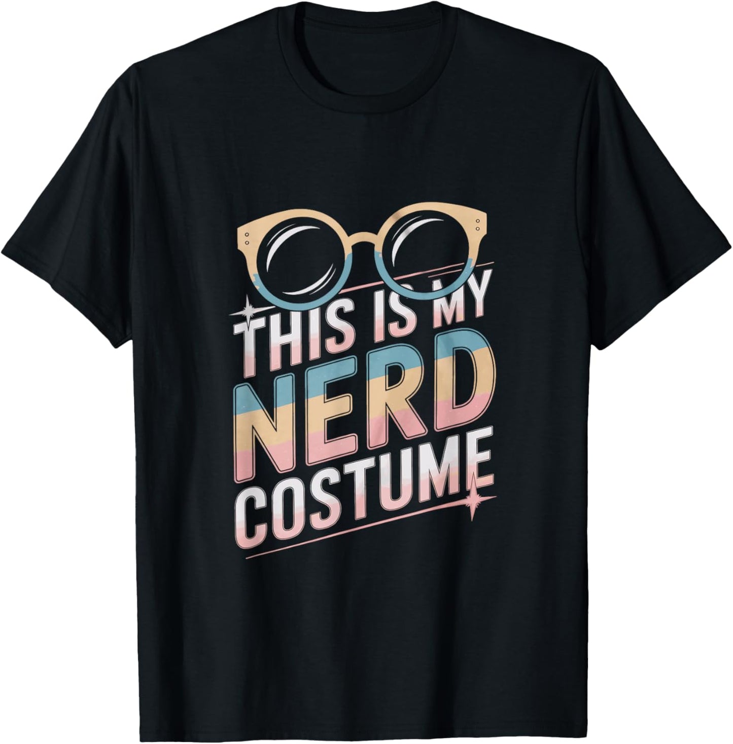 Tech Nerd Humor This Is My Nerd Costume Anime Nerd Costume T-Shirt - T-Shirt | Black