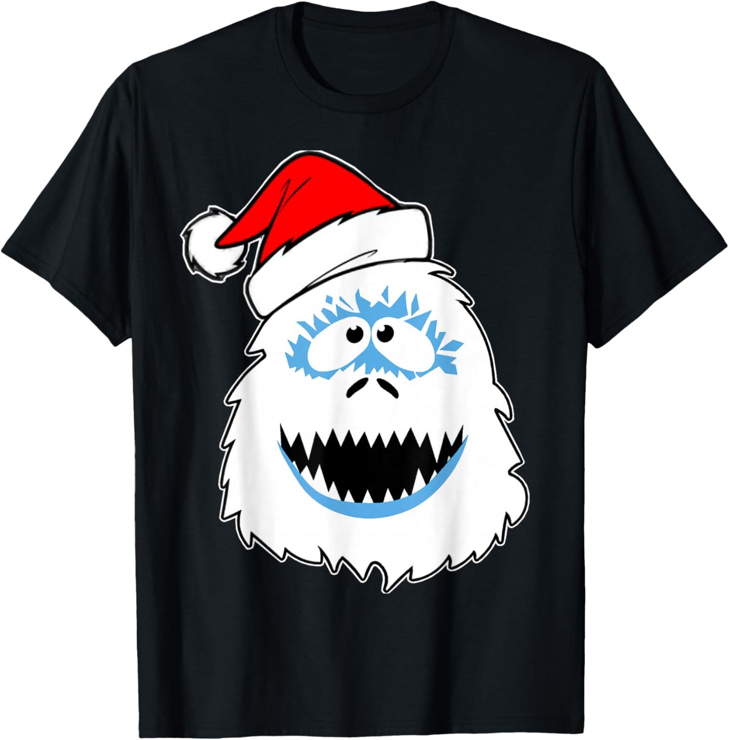 Funny Xmas Abominable Snowman Bigfoot Yeti Retro Christmas T-Shirt - T-Shirt | Black
