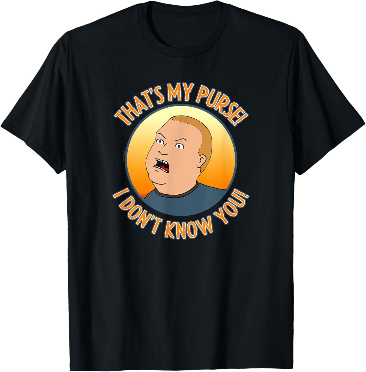 King of The Hill Bobby That's My Purse Yell Cartoon T-Shirt - T-Shirt | Black