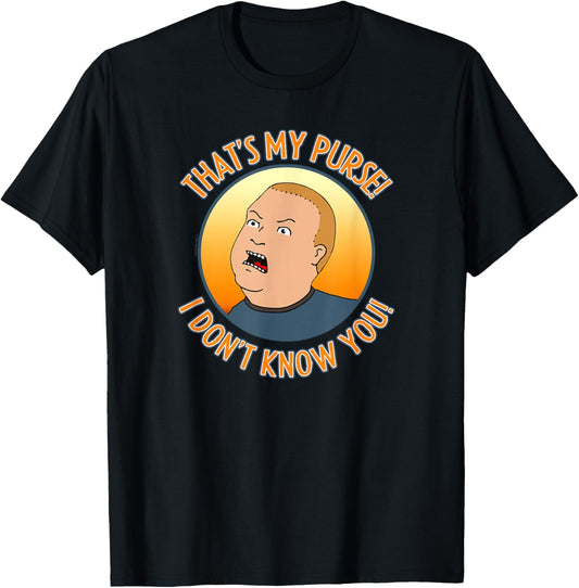 King of The Hill Bobby That's My Purse Yell Cartoon T-Shirt - T-Shirt | Black