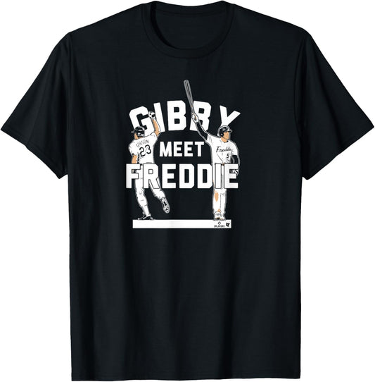 Kirk Gibson & Freddie Freeman - Gibby Meet Freddie - LA T-Shirt - T-Shirt | Black