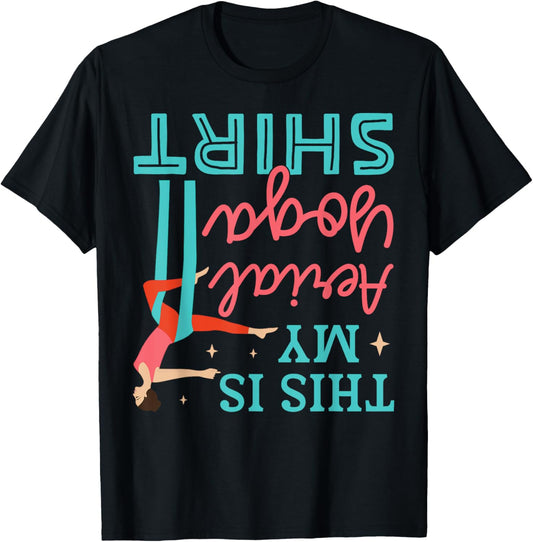 This Is My Aerial Yoga Instructor Memes Funny Gift T-Shirt - T-Shirt | Black