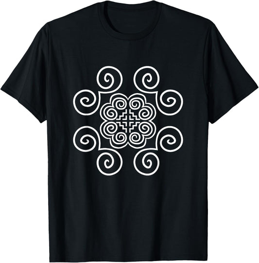 Hmong Miao Hmoob Patterns T-Shirt - T-Shirt | Black