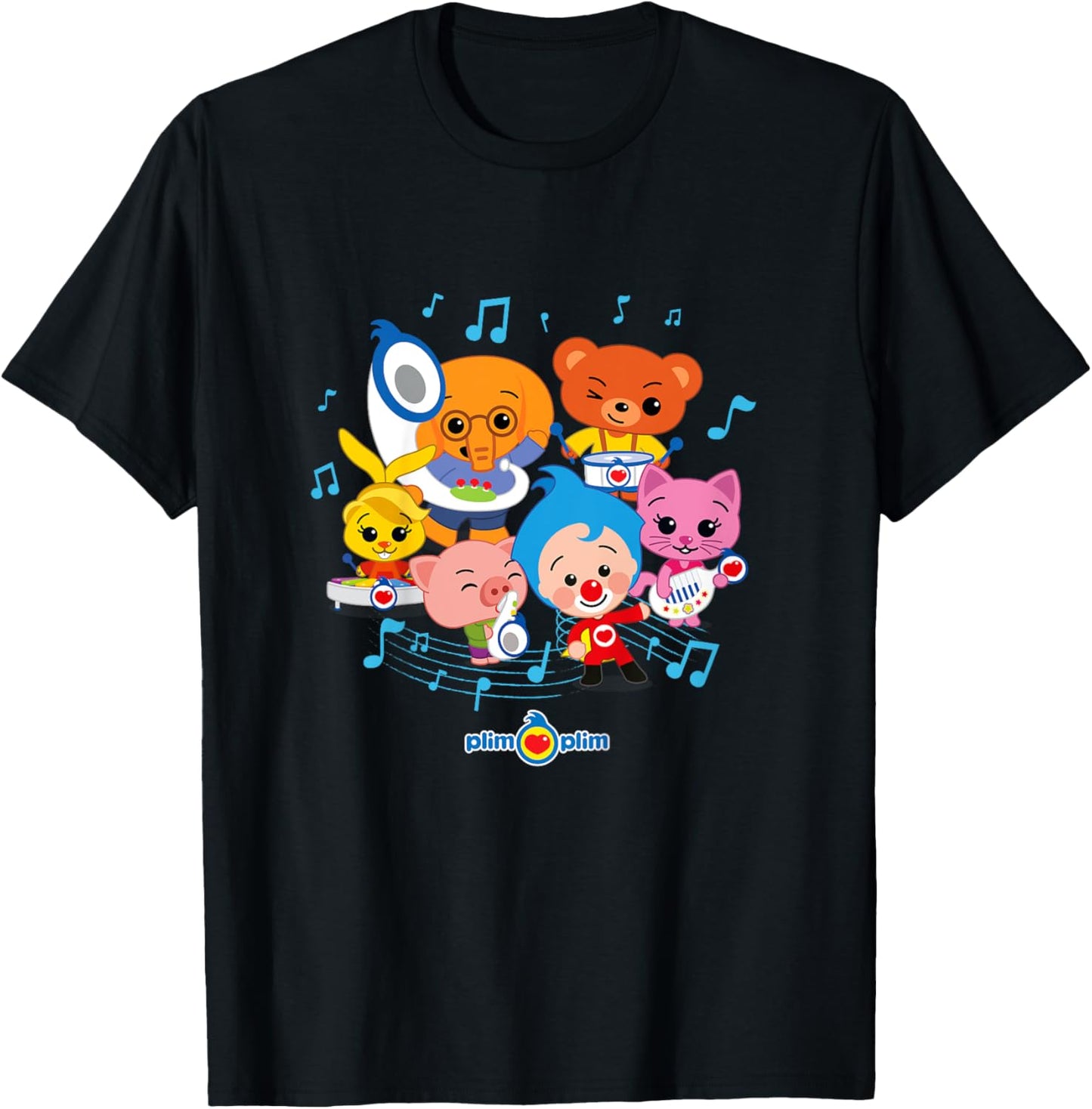 Kids Plim Plim The Kindness Hero - Colourful designs for children T-Shirt - T-Shirt | Black