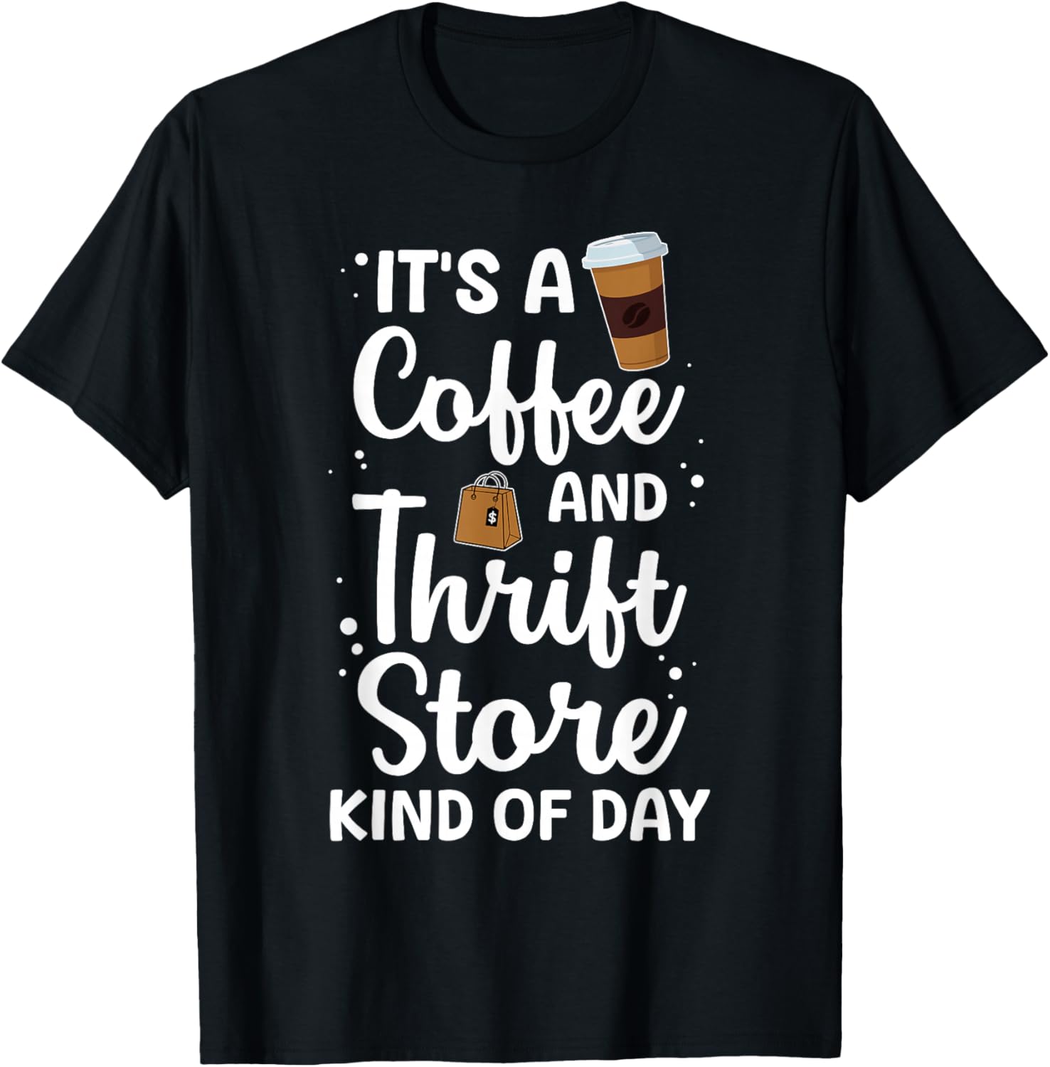 Cool Thrift Store Design Women Thrift Shop Thrifting T-Shirt - T-Shirt | Black
