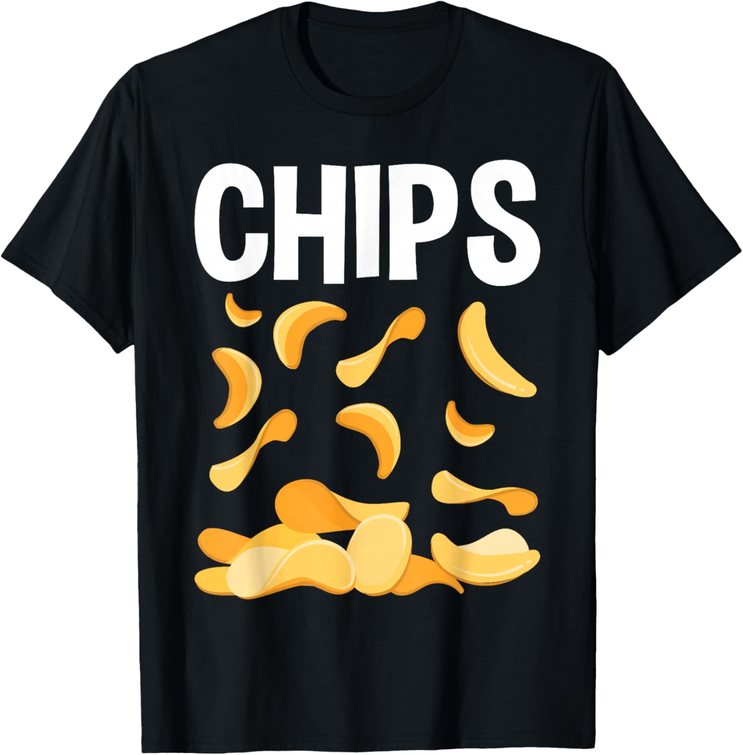 Game Day Potato Chips T-Shirt - T-Shirt | Black