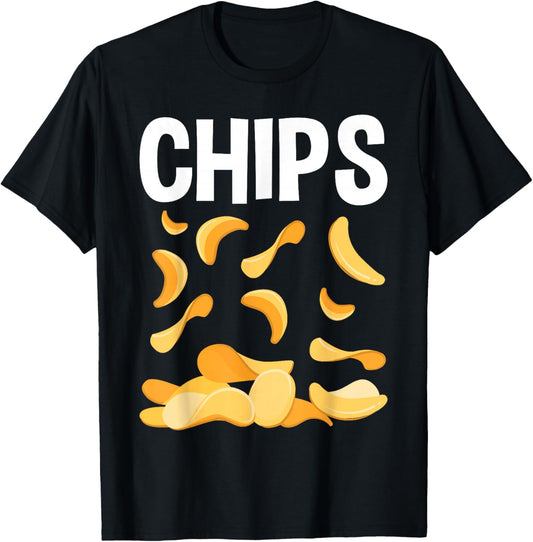 Game Day Potato Chips T-Shirt - T-Shirt | Black