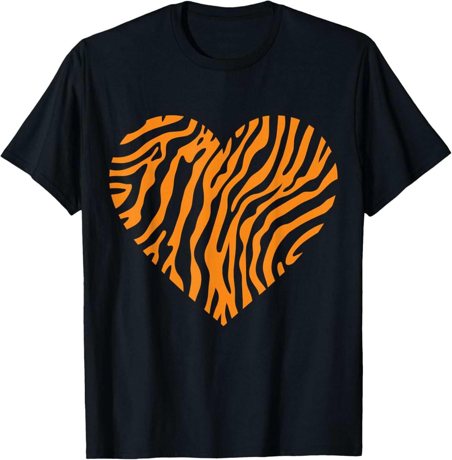 Bengal Tiger Heart T-Shirt - T-Shirt | Black
