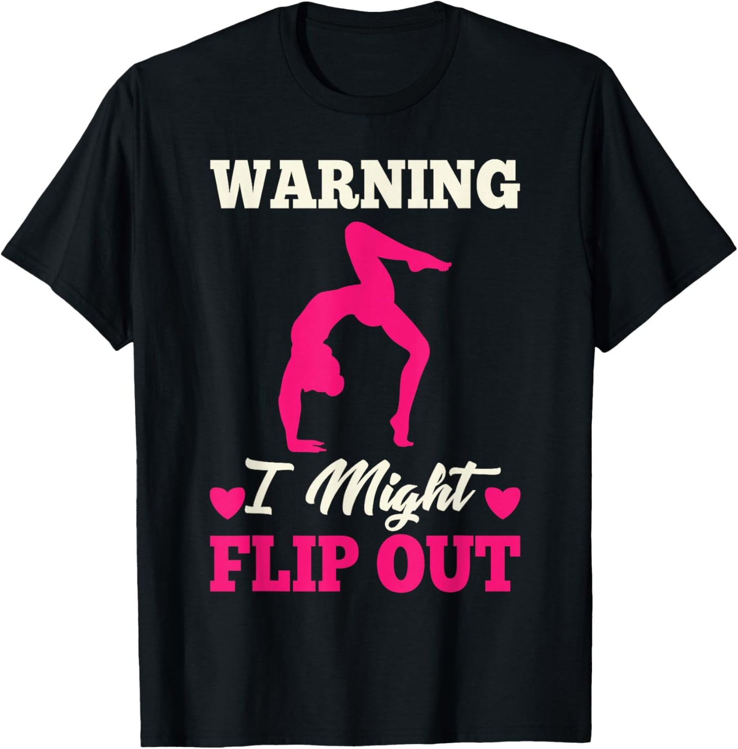 Funny Gymnastics Gift Gymnast Accessories & Stuff Cute Gymnastics Art For Girls Kids Women Tumbling Gymnast T-Shirt - T-Shirt | Black