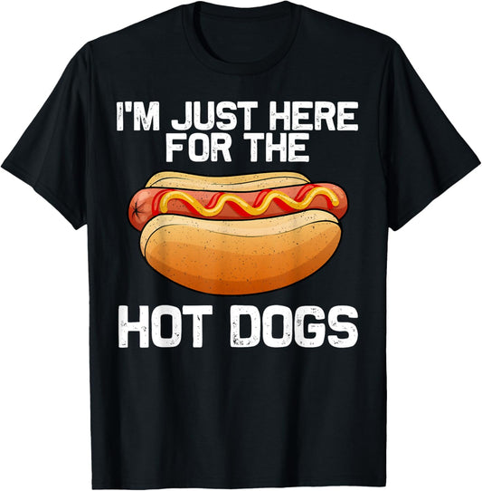 Funny Hot Dog Art Women Kids Hot Dog Stand Hot Dog T-Shirt - T-Shirt | Black