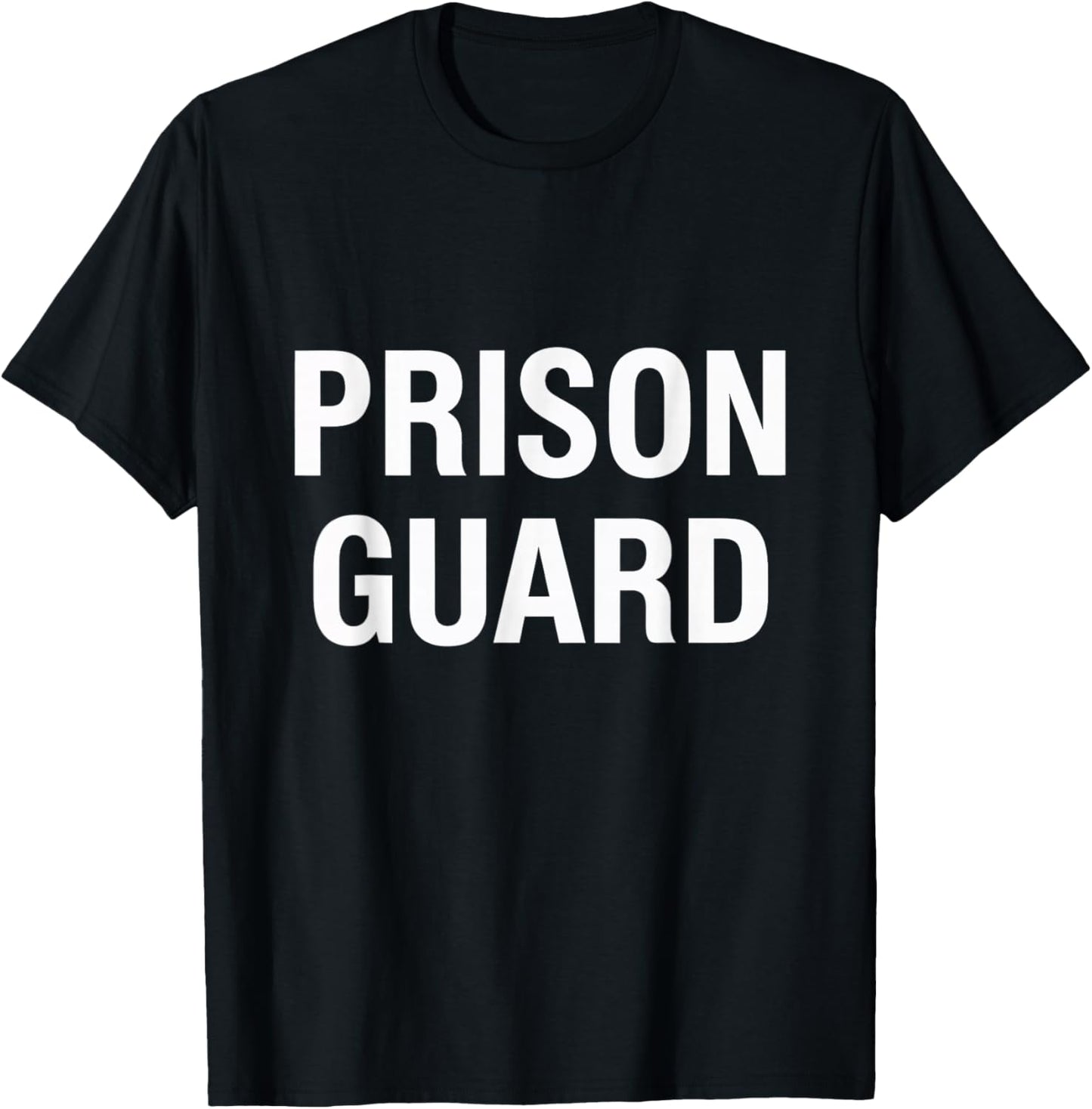Prison Guard Officer Costume Halloween T-Shirt - T-Shirt | Black