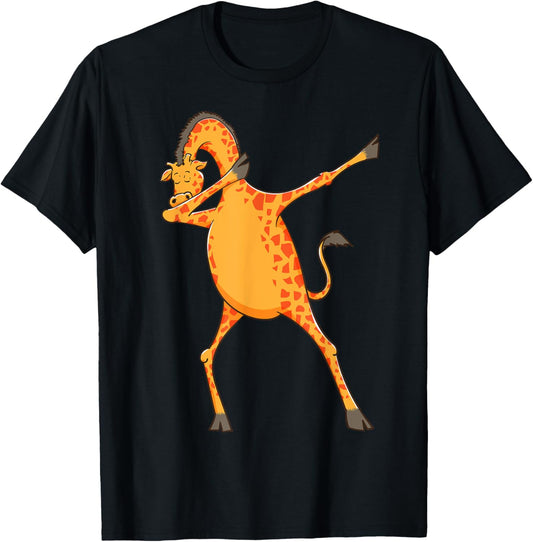 Best Giraffe Art Women Adult Giraffe Print Giraffe T-Shirt - T-Shirt | Black
