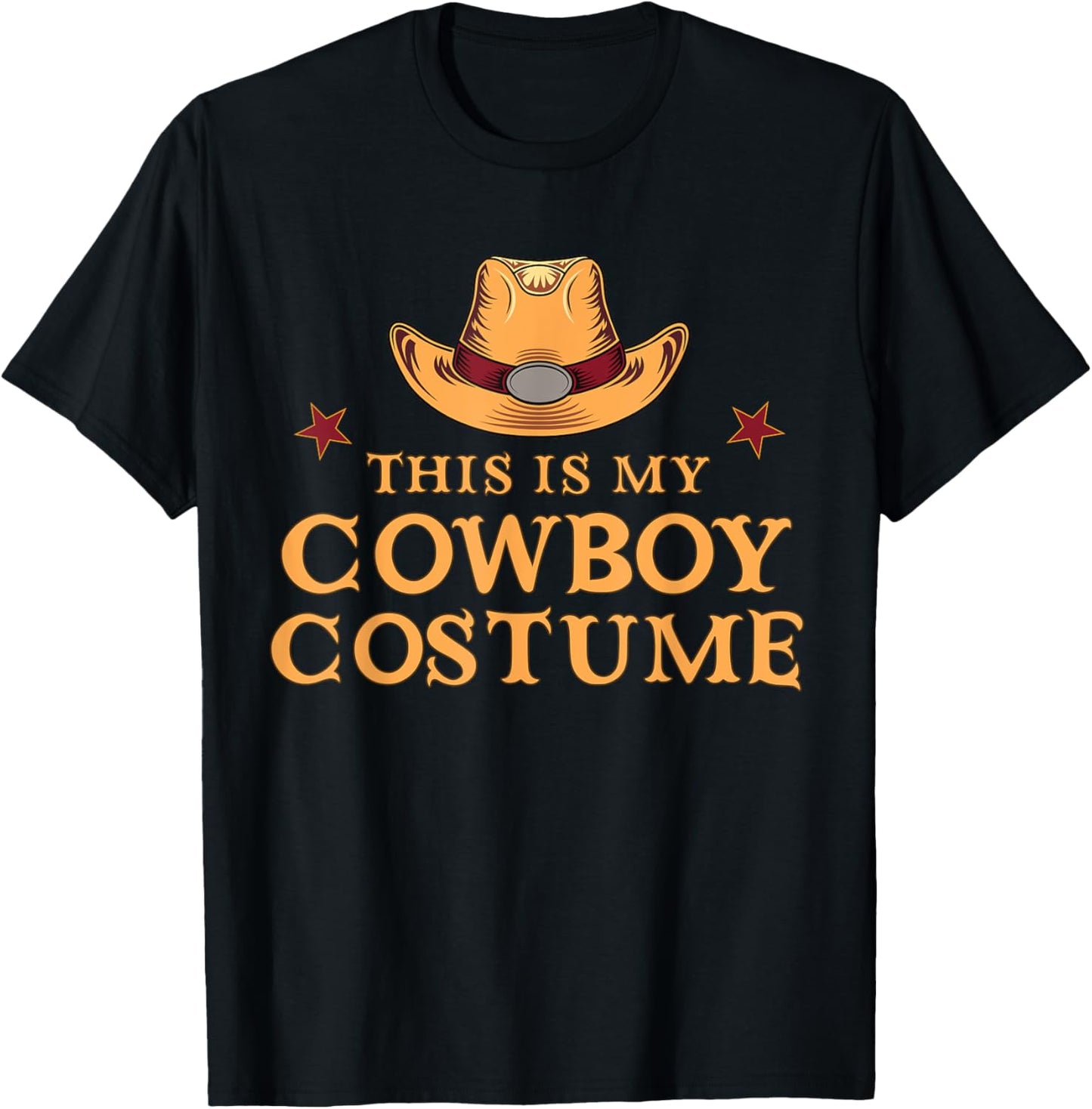 This Is My Cowboy Costume Men Western Cowboy Rodeo T-Shirt - T-Shirt | Black