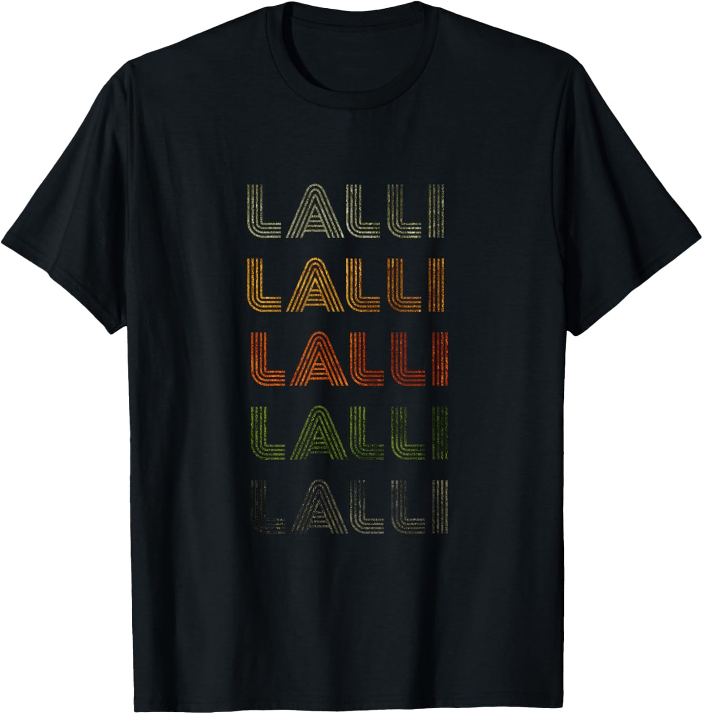 Love Heart Lalli Grunge Vintage Style Black Lalli T-Shirt - T-Shirt | Black