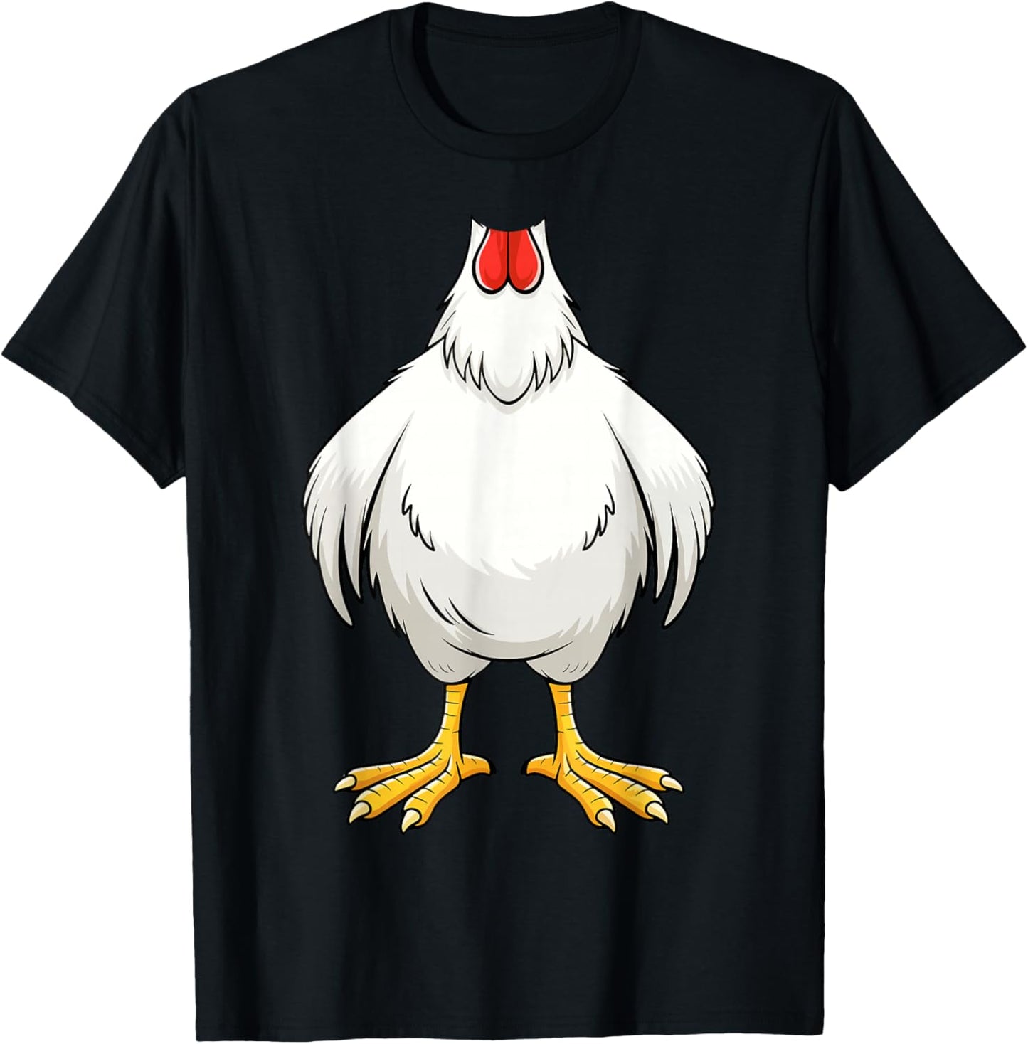 Chicken Shirt Adult Kids Men Women Chicken Hen Body Costume T-Shirt - T-Shirt | Black