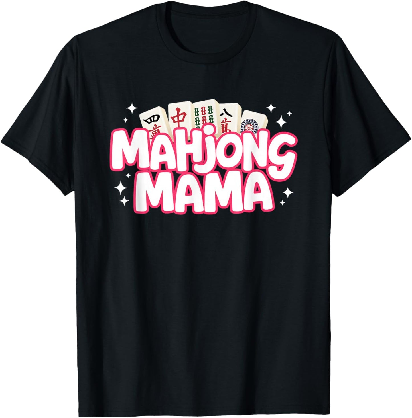 Mahjong Mama Mom Mother Mah Jongg Player T-Shirt - T-Shirt | Black