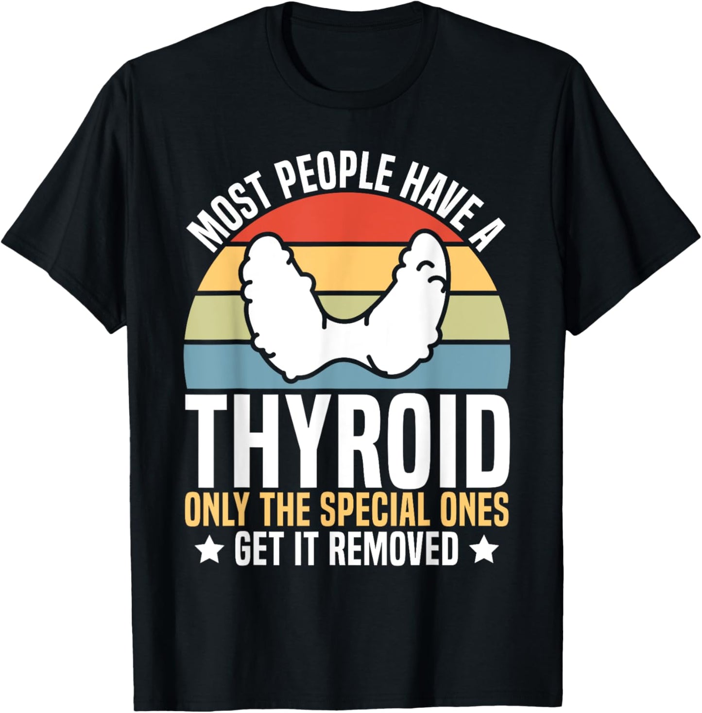 Thyroid Removal Get Well Post Thyroid Surgery Recovery T-Shirt - T-Shirt | Black