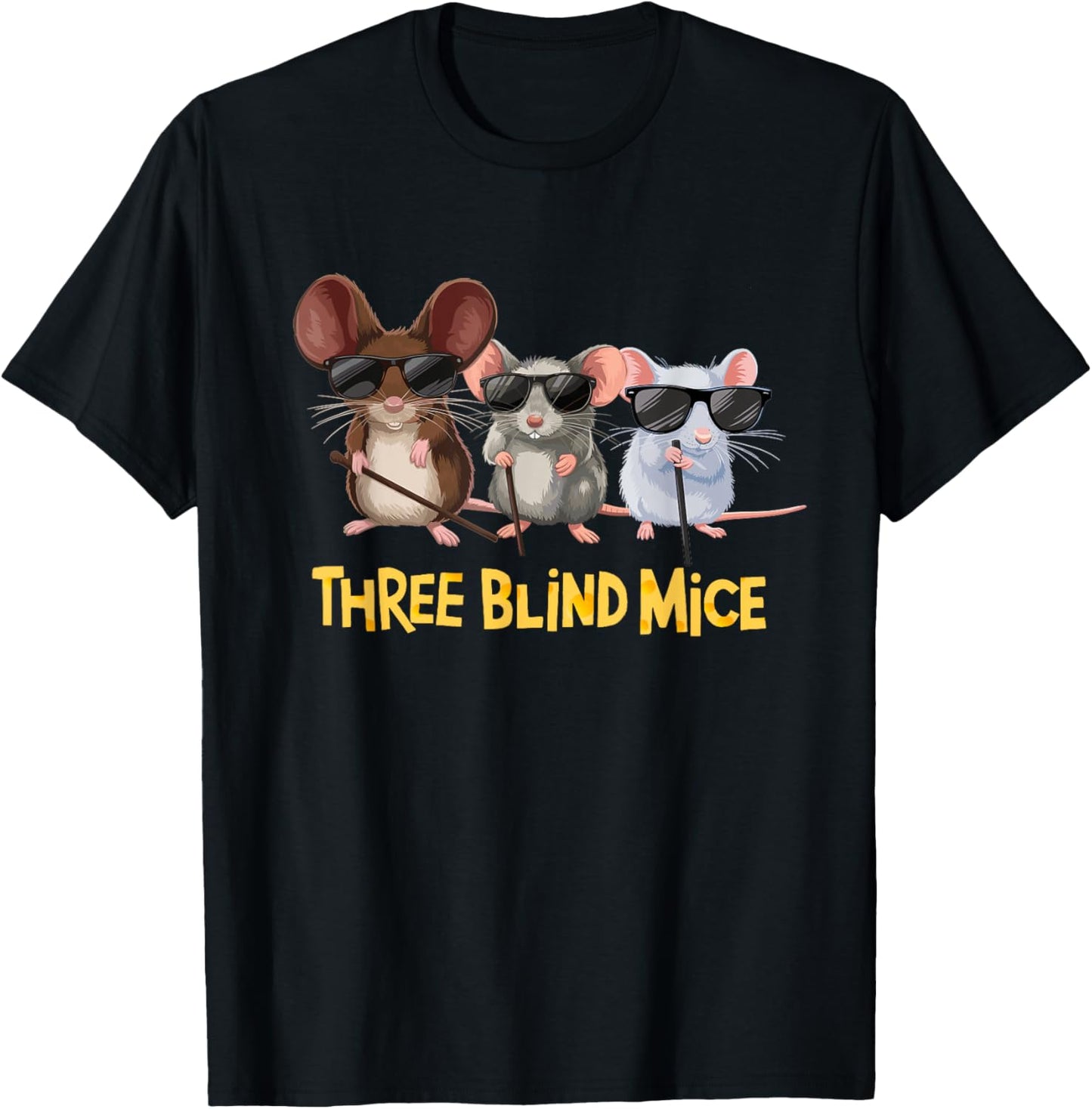 Three Blind Mice Costume T-Shirt - T-Shirt | Black