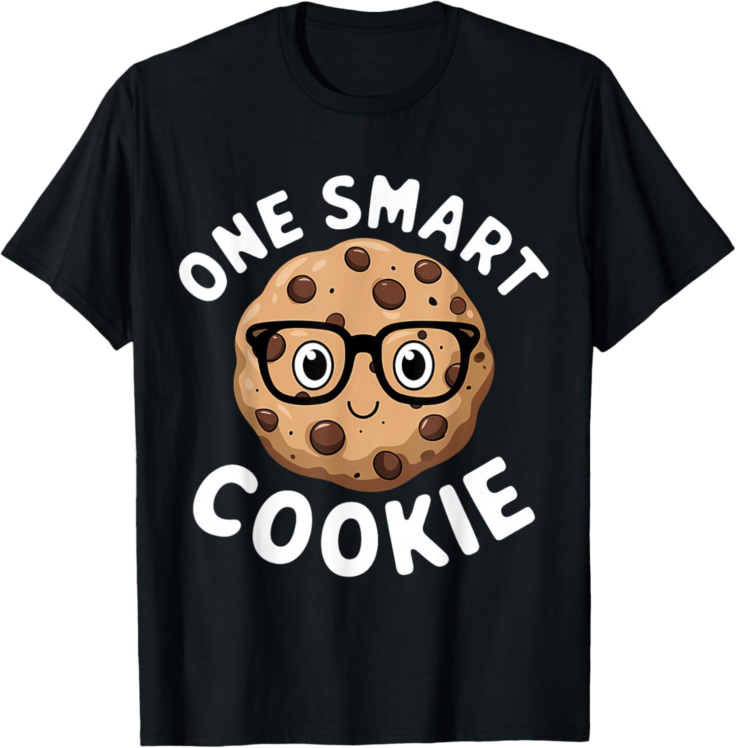 One Smart Cookie Funny Chocolate Chip Cookie T-Shirt - T-Shirt | Black