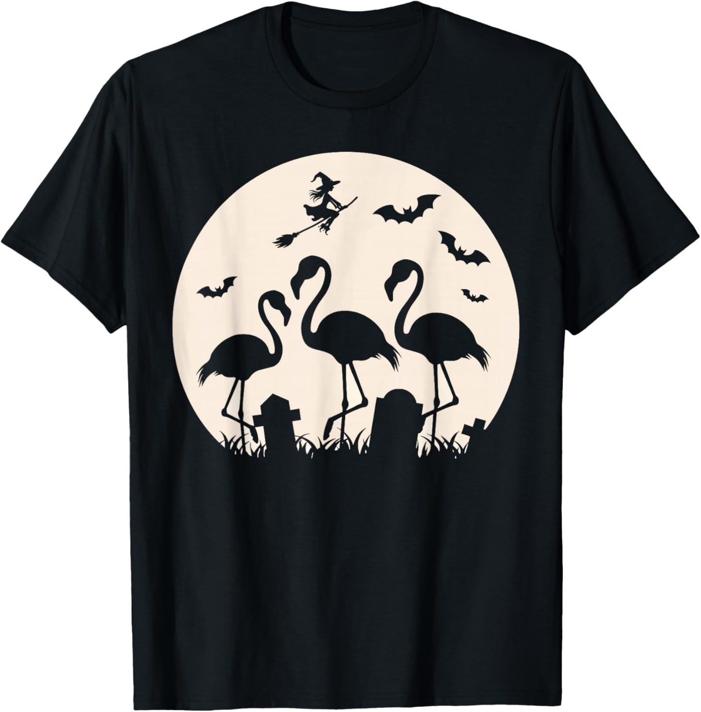 Spooky Flamingos For Halloween Flamingo Women T-Shirt - T-Shirt | Black