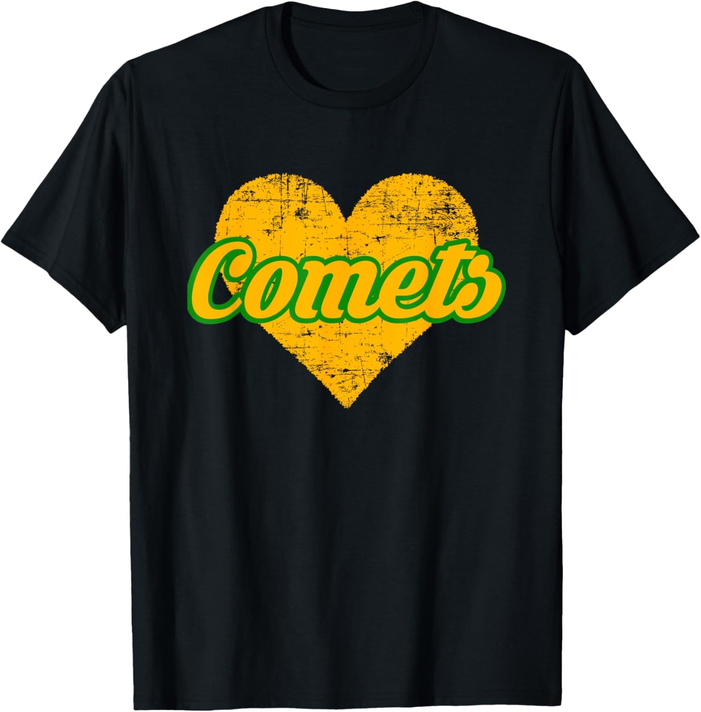 Eastern Comets Over Heart T-Shirt - T-Shirt | Black