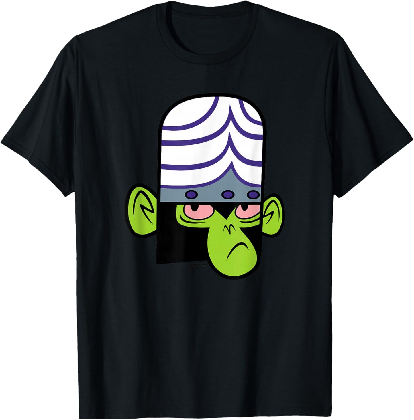 The Powerpuff Girls Mojo Jojo Face T-Shirt - T-Shirt | Black