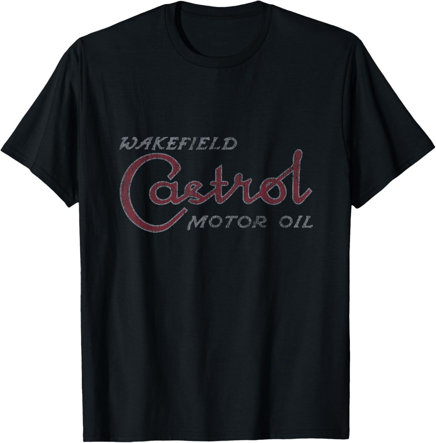 Castrol Liquid Engineering Vintage Retro Logo PAPL1366 T-Shirt - T-Shirt | Black