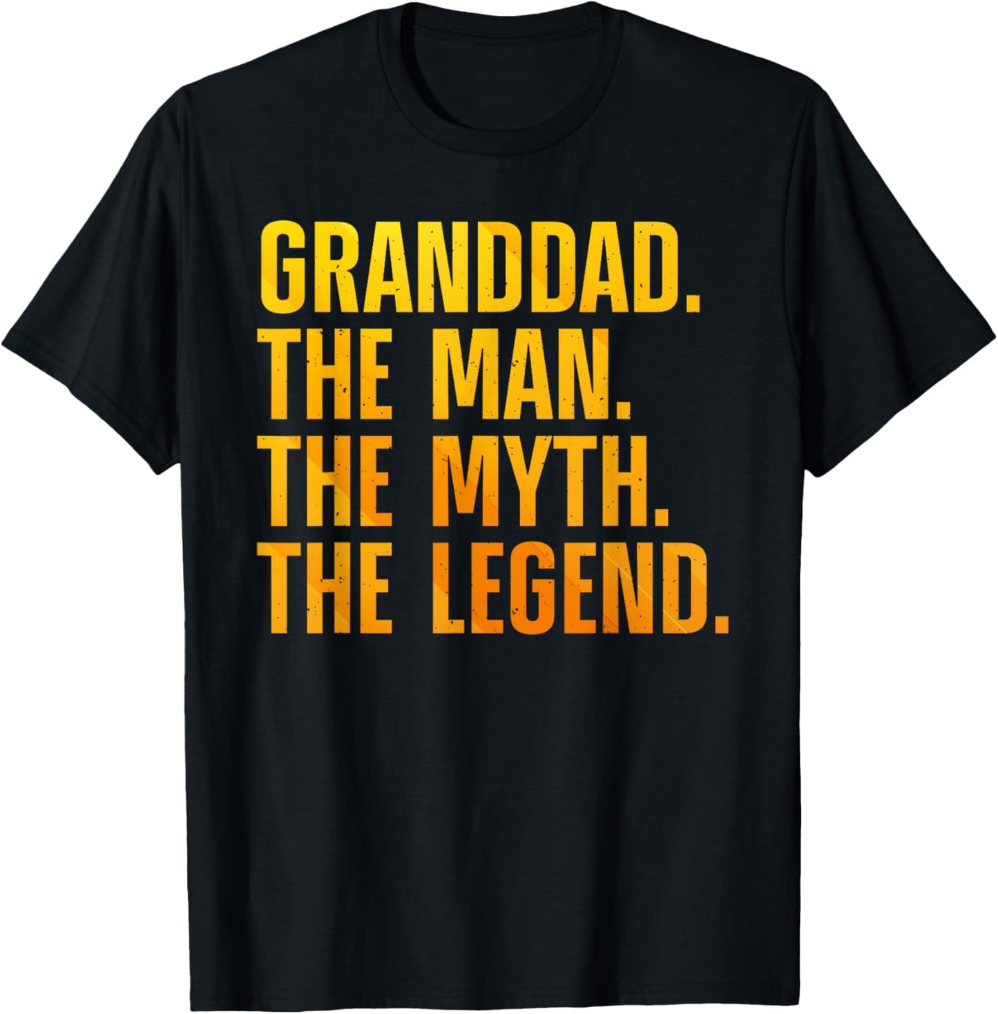 Granddad Art For Grandpa Grandfather From Grandkids Granddad T-Shirt - T-Shirt | Black