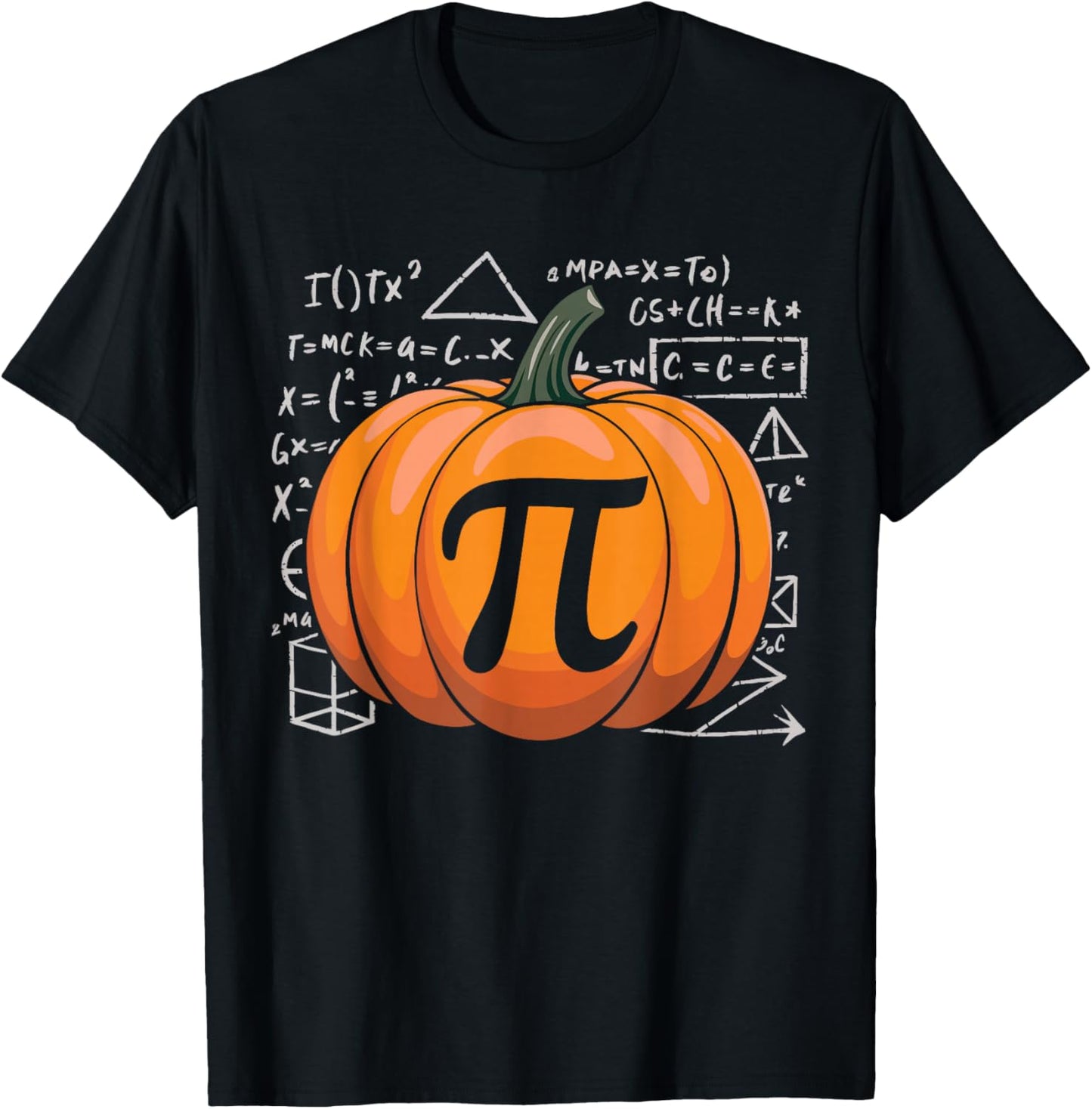 Pumpkin Pie Math Funny Thanksgiving Pi Day Math Teacher Fall T-Shirt - T-Shirt | Black