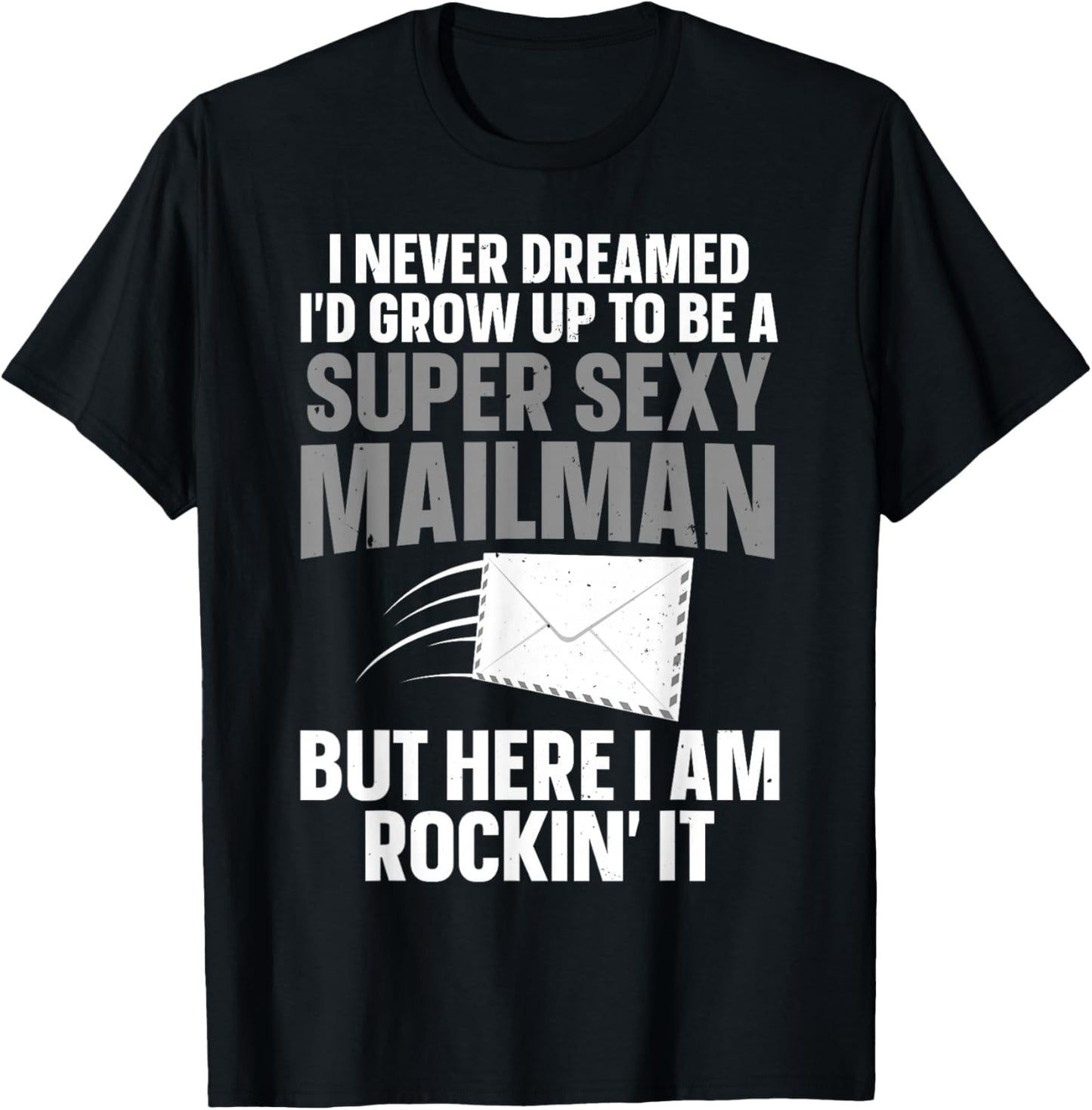 Cool Mailman Art Postal Worker Post Office Mail Man T-Shirt - T-Shirt | Black