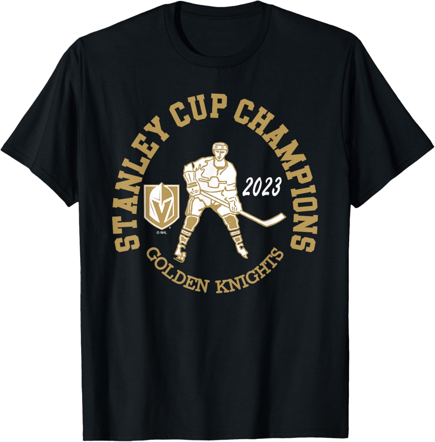 Vegas Golden Knights Stanley Cup Champions 2023 Black T-Shirt - T-Shirt | Black