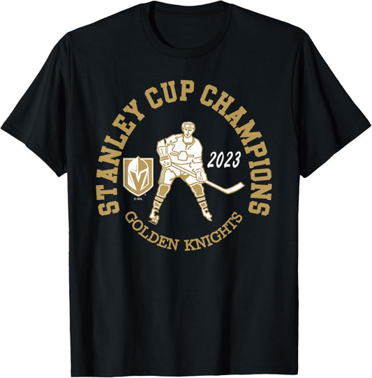 Vegas Golden Knights Stanley Cup Champions 2023 Black T-Shirt - T-Shirt | Black