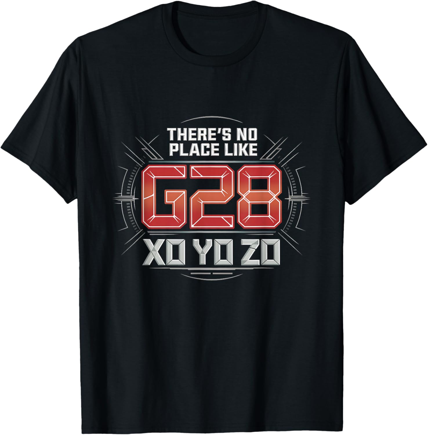 There's No Place Like G28 XO YO ZO CNC Machinist T-Shirt - T-Shirt | Black