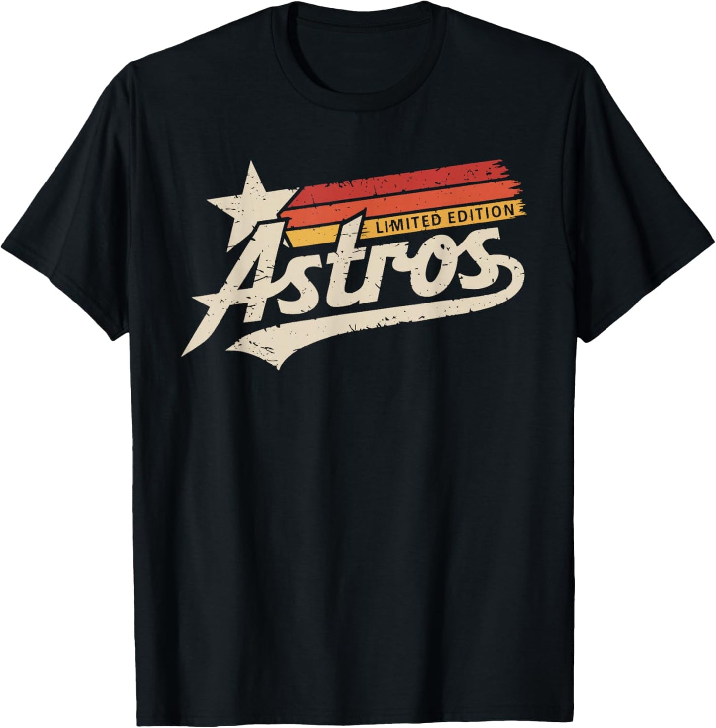 Vintage Astros Retro Style Classic T-Shirt - T-Shirt | Black