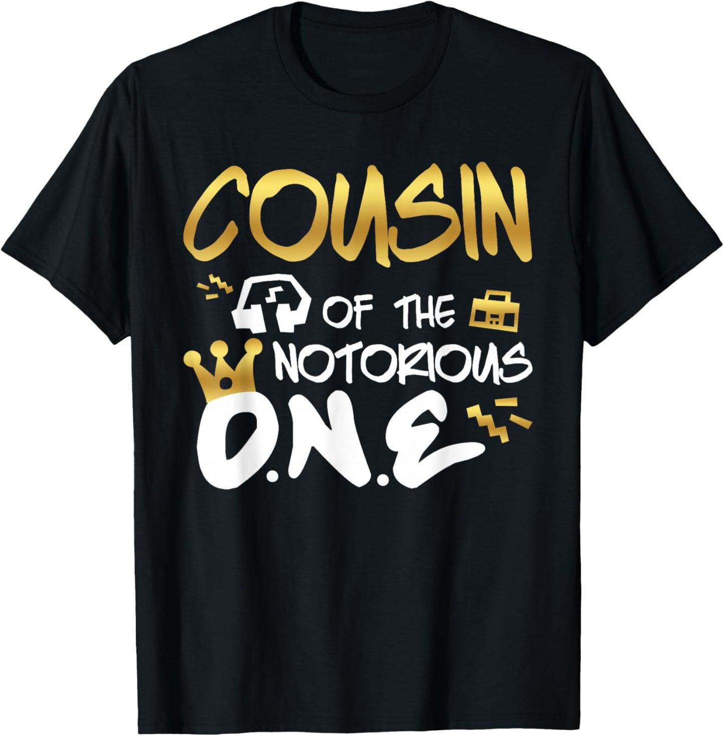 Cousin Of The Notorious One Old School 1st Hip Hop Birthday T-Shirt - T-Shirt | Black
