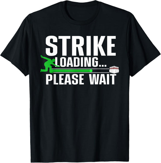 Funny Bowling Design Women Kids Bowling Lover Bowler T-Shirt - T-Shirt | Black