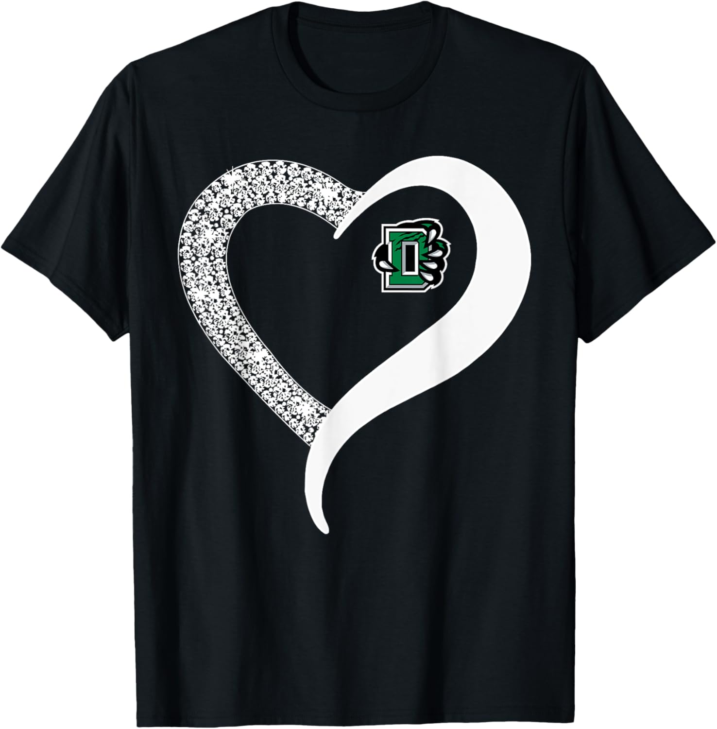 Derby Panthers Logo Diamond Heart HS T-Shirt - T-Shirt | Black