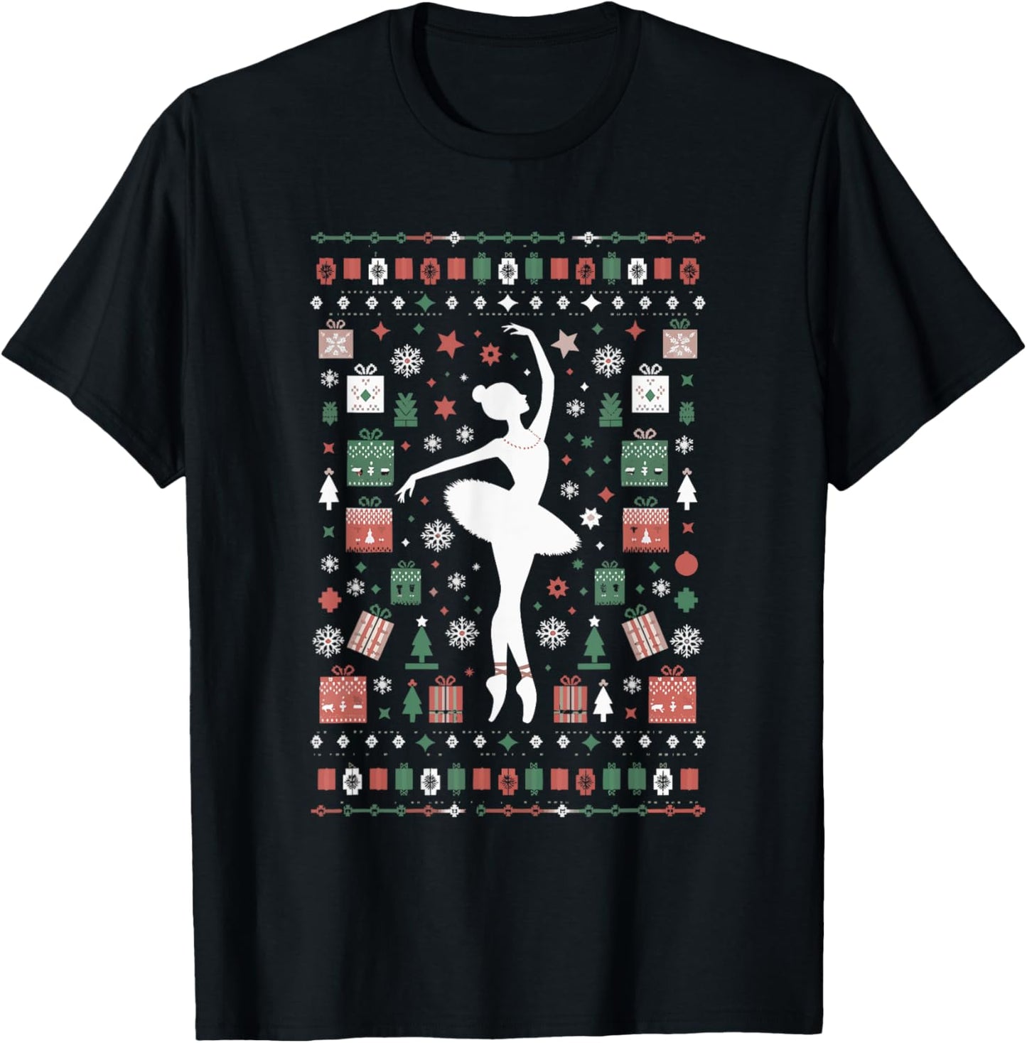 Ballet Ugly Christmas T-Shirt - T-Shirt | Black