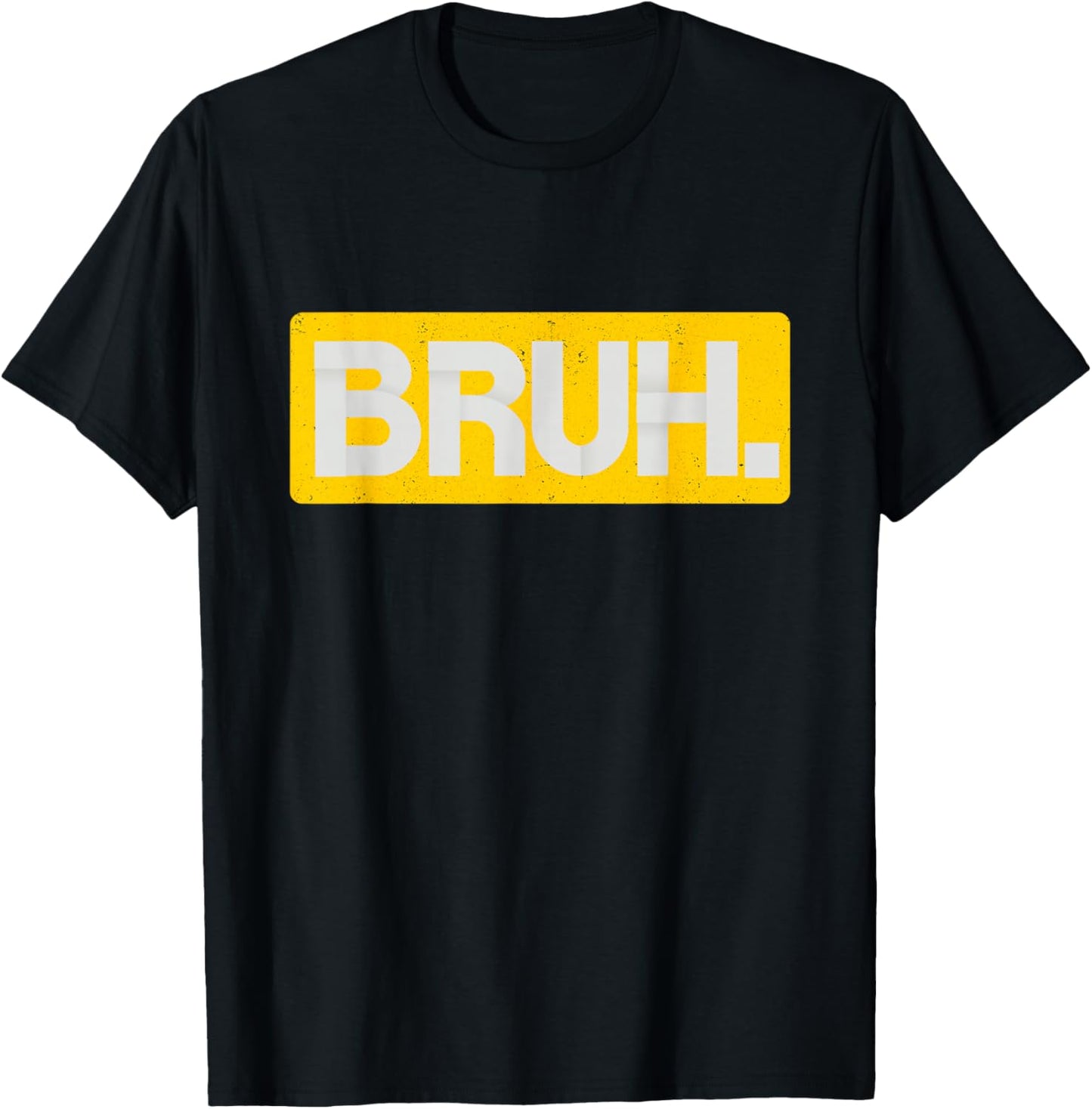 Purple and Golds Bruh-Gold & Purple Color Graphic T-Shirt - T-Shirt | Black