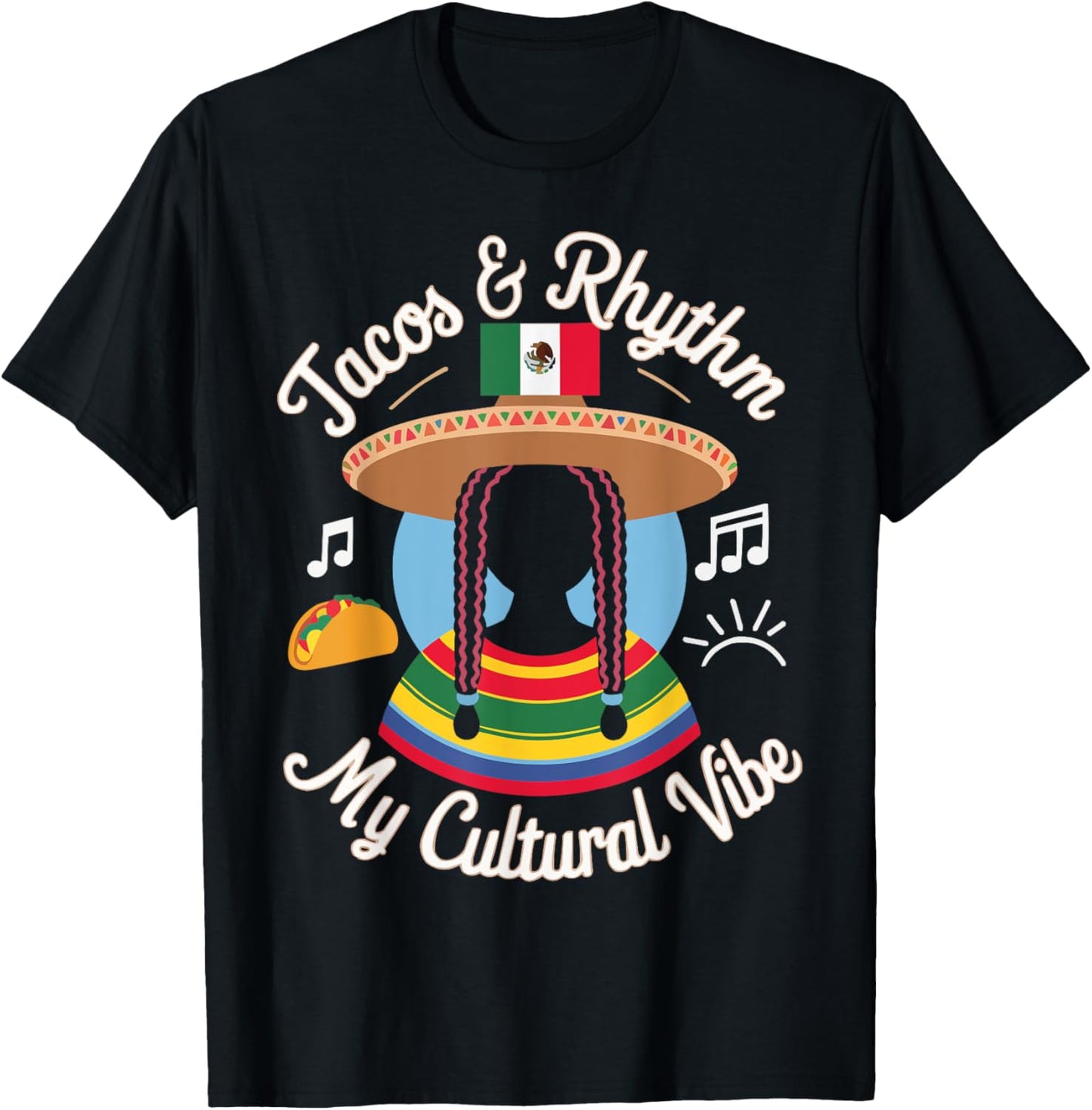 Half Mexican Half African American USA Flag Black America T-Shirt - T-Shirt | Black